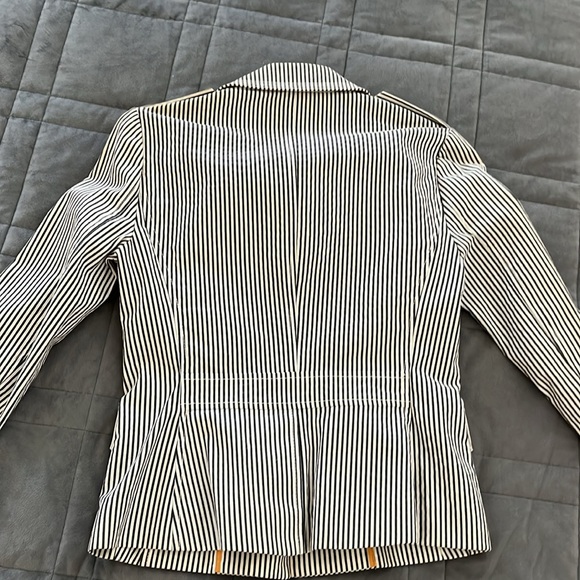 Tory Burch striped blazer jacket size 2 - Picture 2 of 8